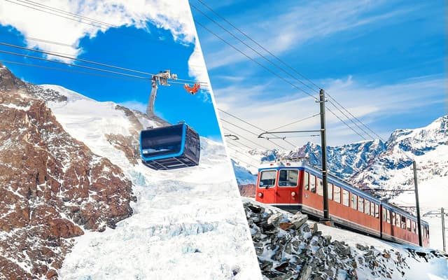 Combo: Matterhorn Glacier Paradise Cable Car + Gornergrat Railway Tickets