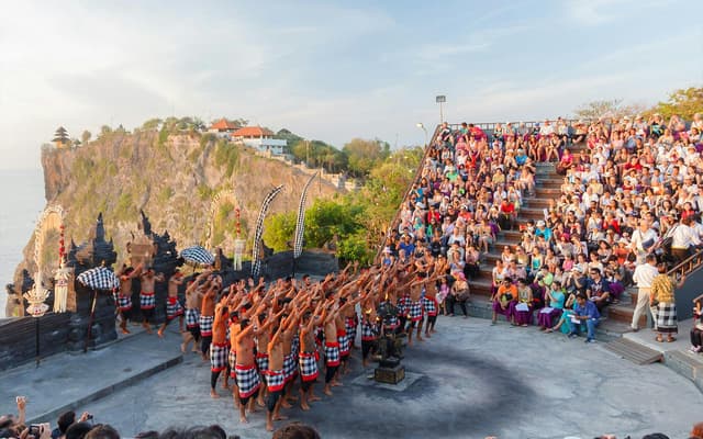 From Bali: Uluwatu Temple Sunset Tour with Kecak & Fire Dance Show