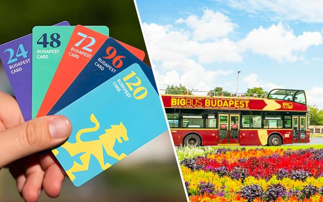 Combo: 24/48/72/96/120-Hour Budapest Card + Budapest Hop-On Hop-Off Bus Tour