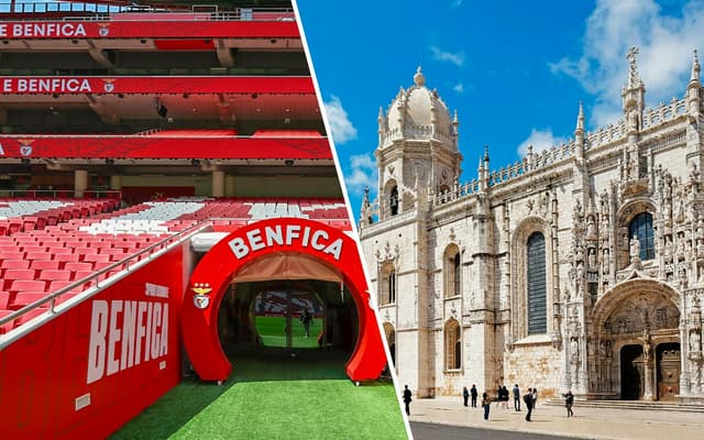 Combo: SL Benfica Stadium & Museum Tour + Jerónimos Monastery Tickets