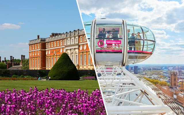 Combo: Hampton Court Palace and Gardens + London Eye Tickets