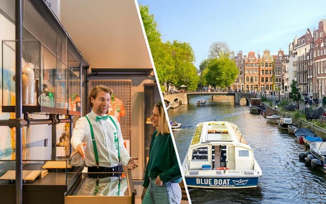 Combo: Heineken Experience Tickets + 75-Min Adult-Only Amsterdam Canal Cruise