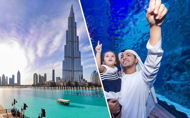 Combo: Burj Khalifa At The Top + Dubai Aquarium & Underwater Zoo Tickets