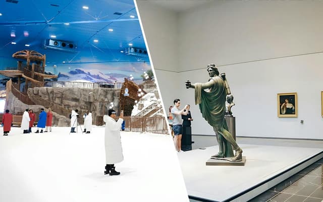 Combo: Snow Park Abu Dhabi + Louvre Abu Dhabi Skip-the-Line Tickets