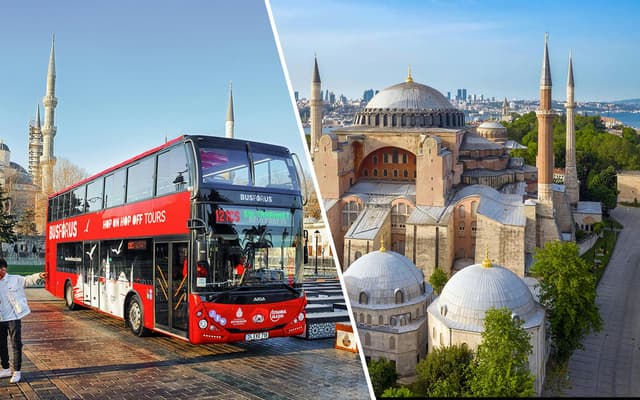 Combo: Istanbul Hop-On Hop-Off Bus Tour + Hagia Sophia Skip-The-Line Tickets