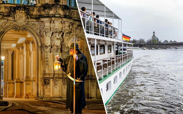 Combo: Elbe City Sightseeing Cruise + Night Watchman Guided Tour