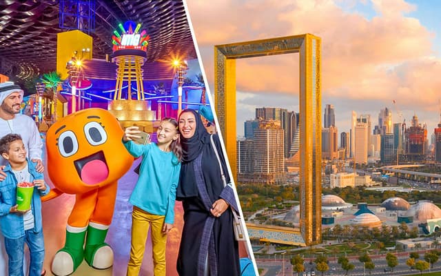 Combo: IMG Worlds of Adventure + Dubai Frame Tickets