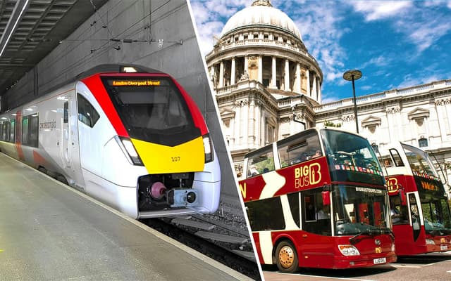 Combo: Stansted Express Transfers + London Hop-on Hop-off Bus Tour