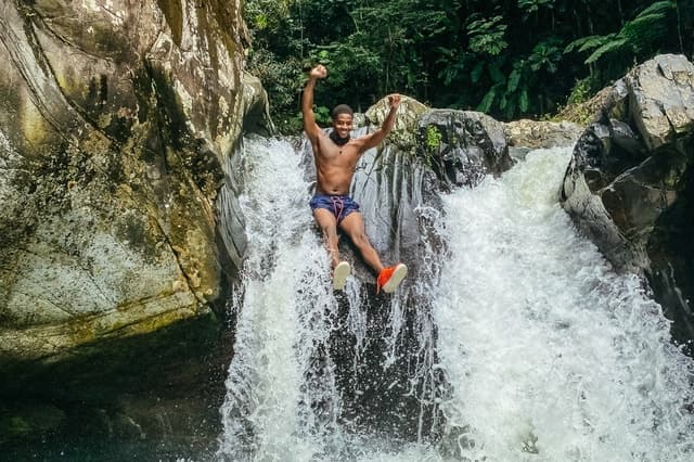 From San Juan: El Yunque Rainforest and Waterslide Tour VIP
