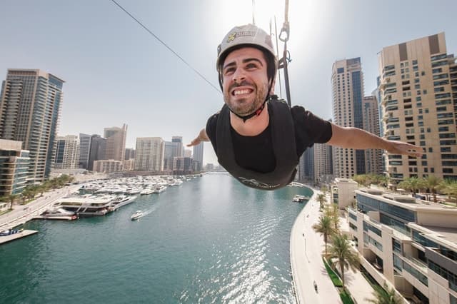 Dubai: Marina Ziplining with Photos and Video 2 for 1 Offer