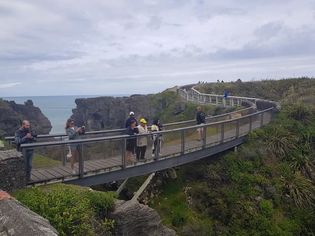 From Greymouth: Punakaiki Blowholes & Pancake Rocks Tour