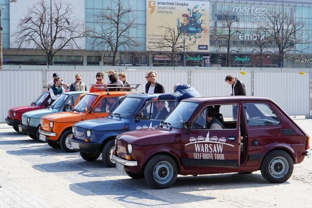 Warsaw: Communist History Self-Driving Tour in a Fiat 126p