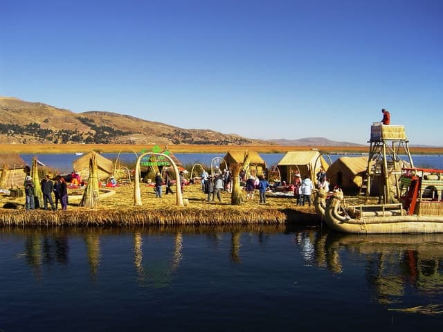 From Puno: Floating Islands of the Uros Half-Day Tour