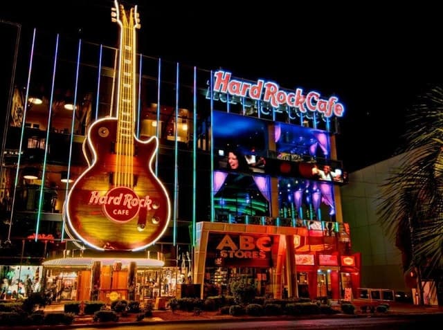 Meal at Hard Rock Las Vegas on the Las Vegas Strip
