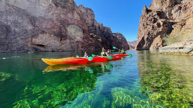 From Las Vegas: Emerald Cave Guided Kayak Tour with Shuttle