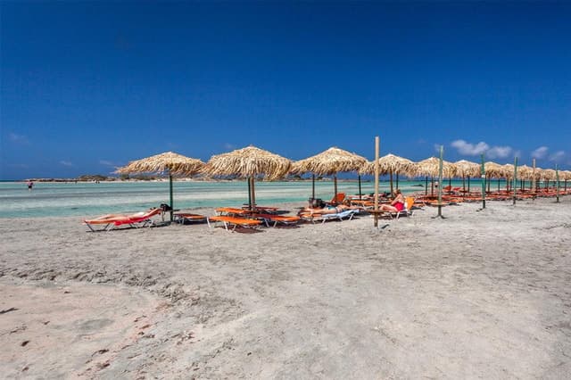 Chania: Elafonisi and Milia Mountain with Loungers and Lunch