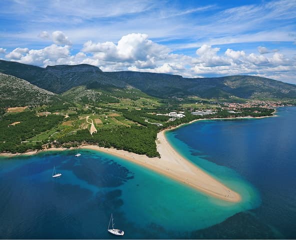 From Brač: Panoramic Flight over Brač, Hvar, Šolta, & Split