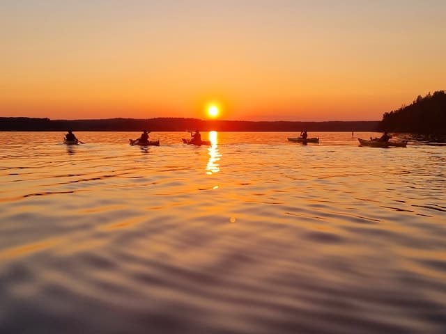 Sunset Kayaking Adventure in the Stockholm Archipelago