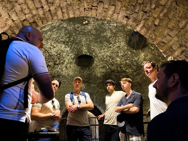 Belgrade: Underground Tour with Riverside Sparkling Wine
