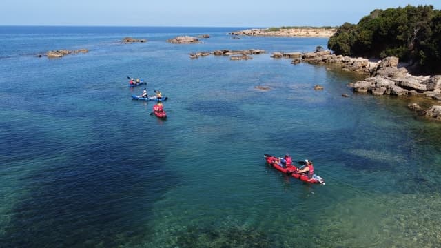 Private Sea Kayak over sunk city of ancient Feia