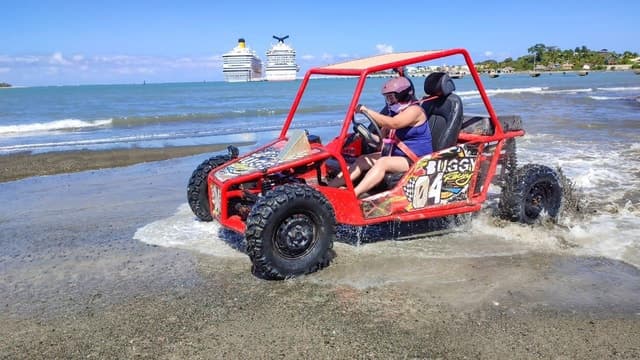 Amber Cove & Taino Bay: Buggy Tour with Swimming & Tasting