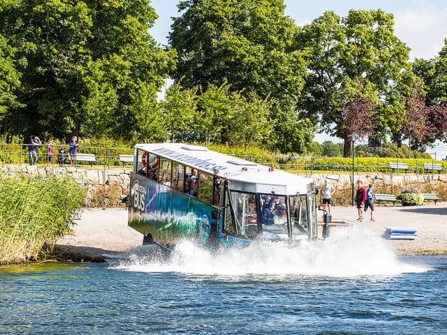 Stockholm: Land and Water Tour by Amphibious Bus