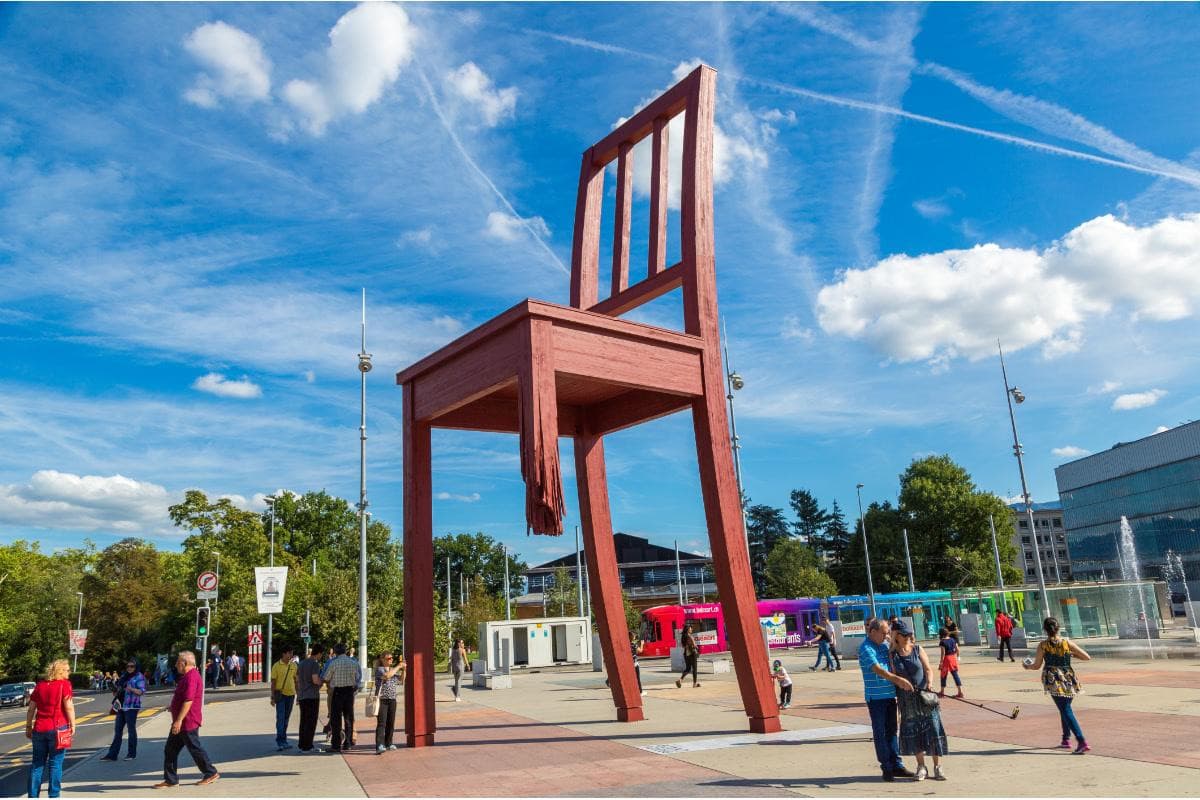 Broken Chair Sculpture