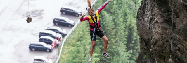 Canyon Swing in Glacier Canyon