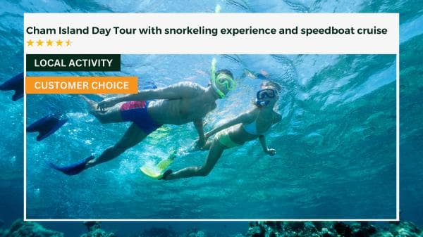Cham Island Day Tour with Snorkeling Experience and Speedboat Cruise
