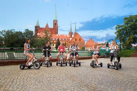 The Classic E-Scooter (3 wheeler) Tour of Wroclaw - everyday tour at 6:00 pm