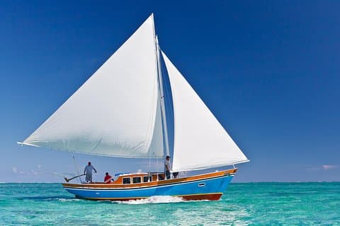 Hol Chan Marine Reserve Snorkel Tour on the 40' Sirena Azul Sailboat