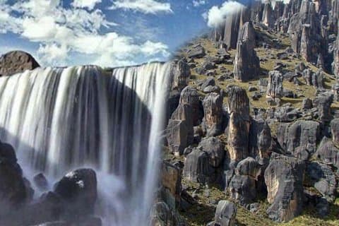 Pillones Waterfall and Stone Forest of Imata (exclusive)