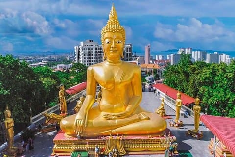 Pattaya Viewpoint, Big Buddha & Floating Market with Lunch
