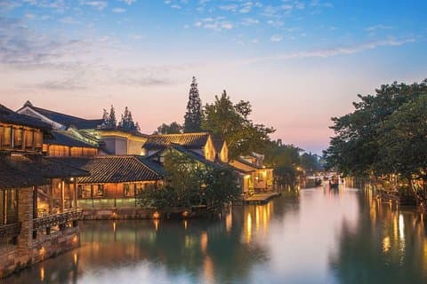 Delightful Wuzhen Water Town and Hangzhou City Highlights Private Day Tour