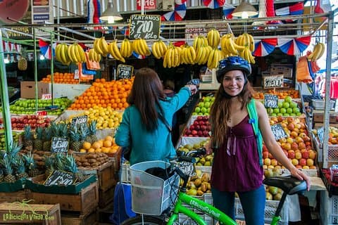 Santiago Markets Small Group Bike Tour