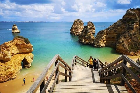Lisbon to Algarve Private Tour: Benagil Caves Cruise & Top Sights