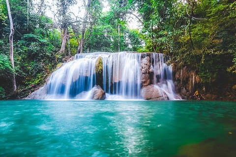 Erawan Waterfall and Elephant Care: Private Tour to Kanchanabur