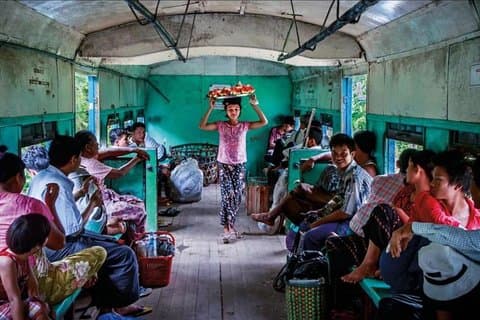 Yangon morning food tour with train ride