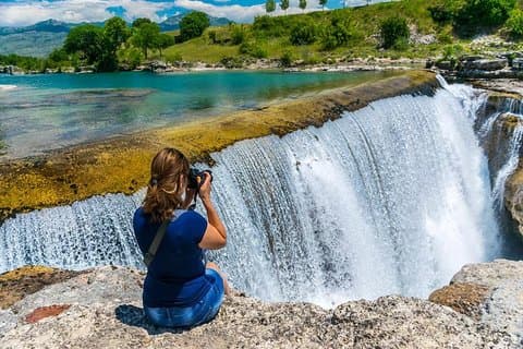Ostrog monastery, Niagara waterfalls & Skadar Lake from Podgorica
