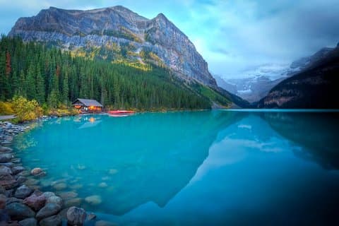 Mountain Lakes and Waterfalls - roundtrip from Banff
