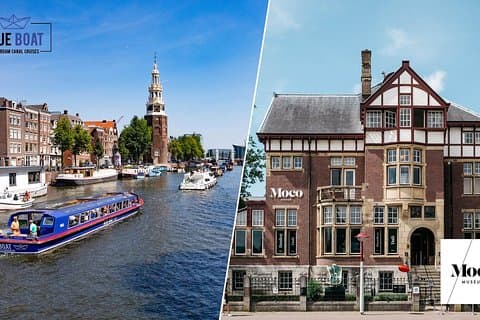 Moco Museum Amsterdam Entry and 75-minute Canal Cruise