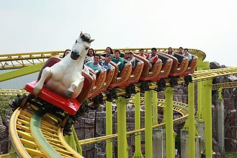 Thrilling Rides & Free Buffet at Siam Amazing Park, Bangkok