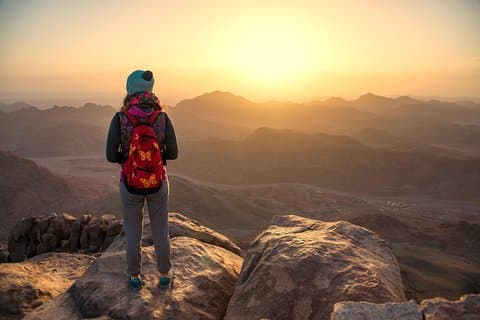 Sunrise at Mt.Sinai and St.Catherine monastery.