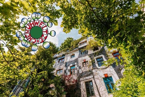 Entrance tickets for the KunstHausWien. Museum Hundertwasser