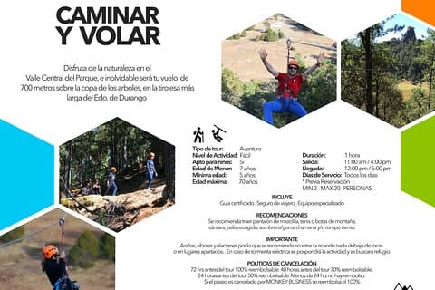 La Pirámide Park / WALK AND FLY (Zipline)