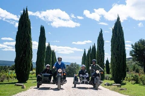 From Aix-en-Provence: 2-Hour Wine & Scenery Sidecar Tour