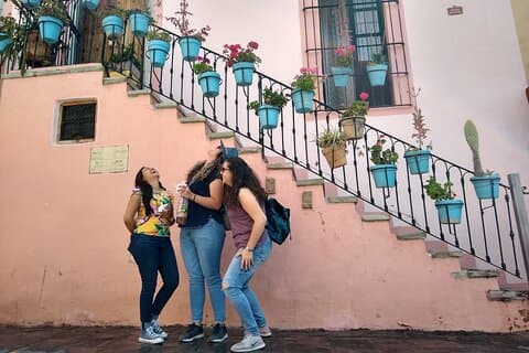 Cultural walk through the center of Guanajuato