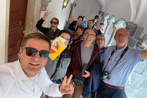 Lisbon to Sintra Pena & Regaleira guided tour in 8pax group