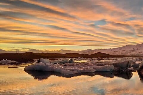 Glacier Lagoon, Diamond Beach, Black Sand Beaches and Waterfalls