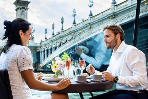 Bateaux Parisiens Seine River Gourmet Lunch & Sightseeing Cruise